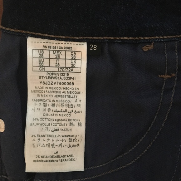 NWOT Guess Sexy Curve Jean - size 28 - Picture 6 of 6